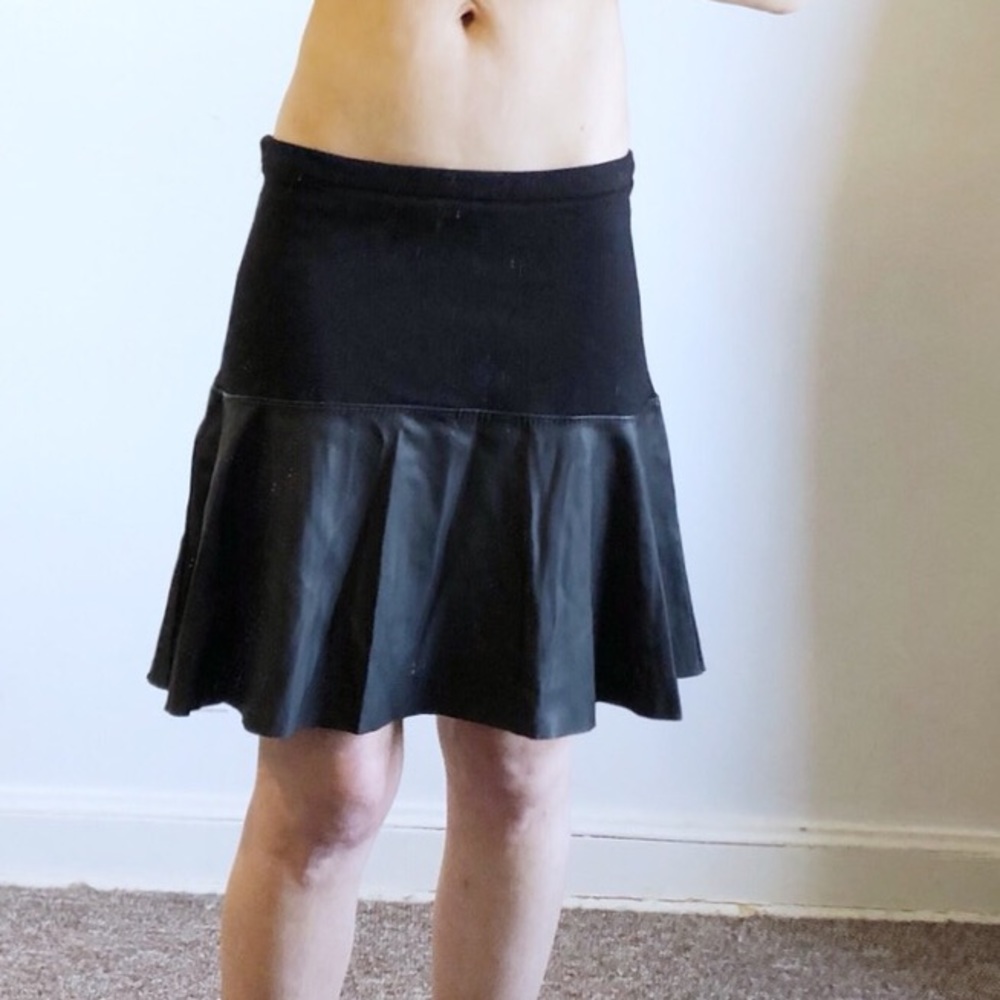 Express Vegan leather circle skirt